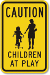 Children at Play Aluminum Sign 2