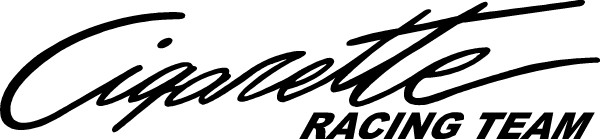 Cigarette Racing Team Decal Sticker 2