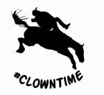 Clowntime Cowboy Die Cut Decal
