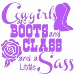 cowgirl boots and class decal