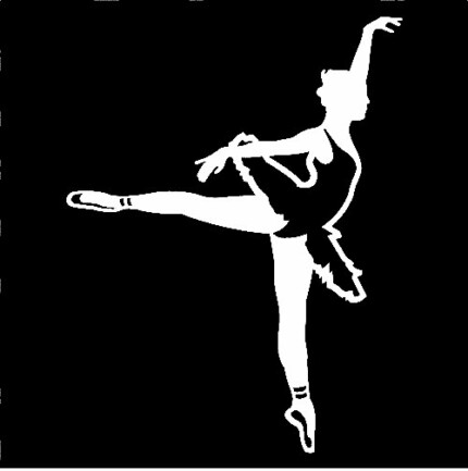 Dance Silhouette Decal 2