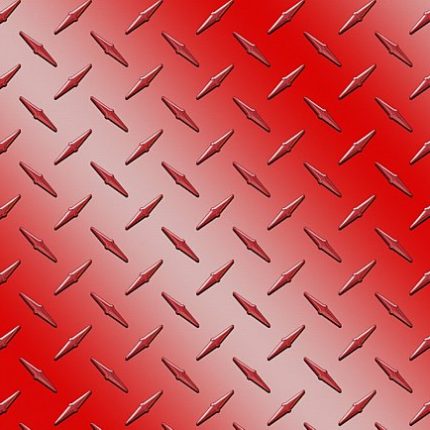 Diamond Plate Red Vinyl Sheet