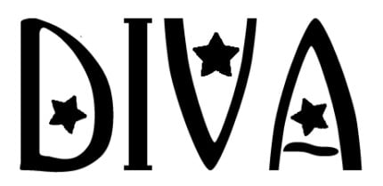 Diva Decal Sticker with Stars
