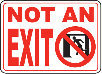 Exit Entrance Signs and Banners 19