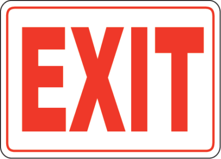 Exit Entrance Signs and Banners 58