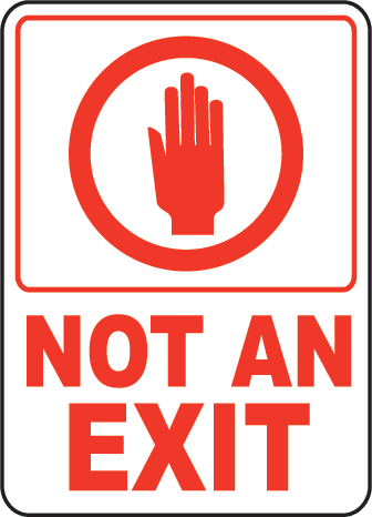 Exit Entrance Signs and Banners 59