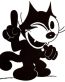Felix the Cat Digital Diecut Decal Stickers 06