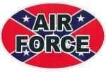 FLAG REBEL OVAL AIR FORCE DECAL