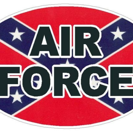 FLAG REBEL OVAL AIR FORCE DECAL