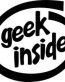 Geek Inside Diecut Vinyl Decal Sticker