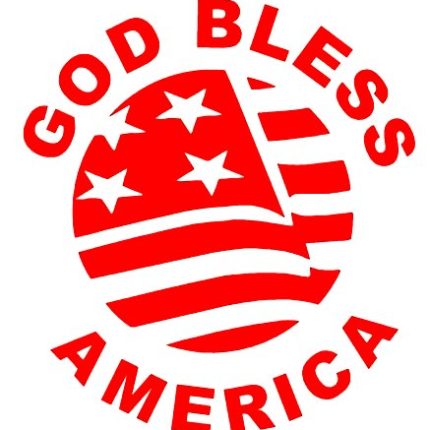 God Bless America  Diecut Decal