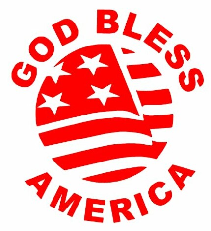 God Bless America  Diecut Decal