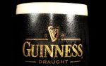 Guinness Beer Glass Close Up