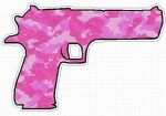 HAND GUN FILLS camo pink