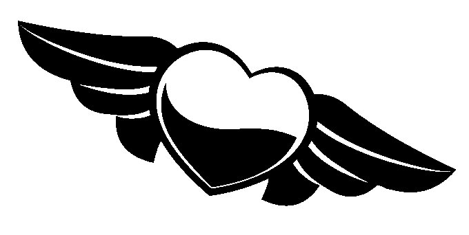 Heart with Wings 2 Decal Sticker