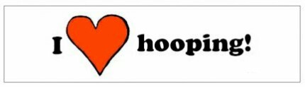 Hula Hoop Love Bumper Sticker