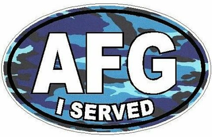 I Served AFG FILLS Camo Blue