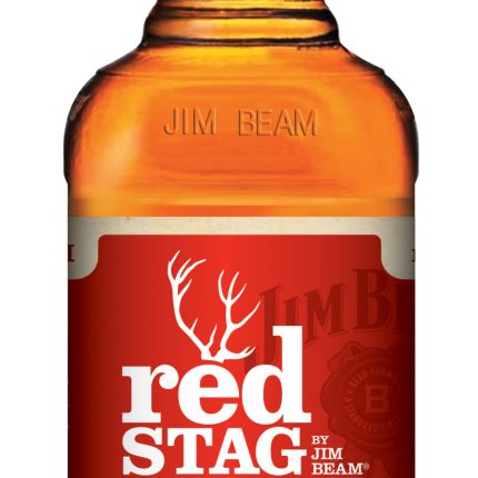 Jim Beam Red Stag SPICED Bottle Shaped Sticker