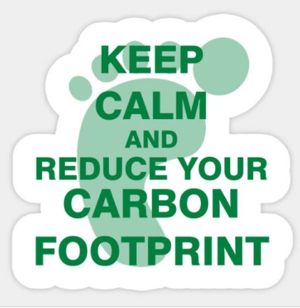 Keep Calm and Reduce Your Carbon Footprint Sticker