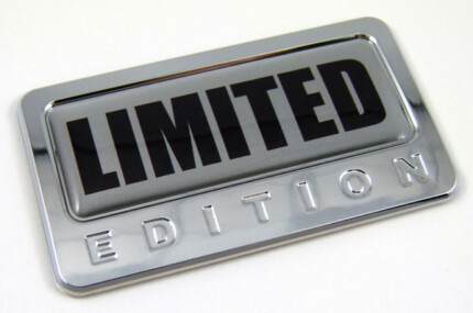 limited special edition adhesive chrome emblem