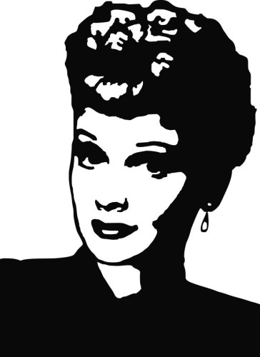 Lucille Ball Die Cut Vinyl Decal Sticker