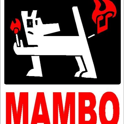 MAMBO Farting Dog Color Music Decal 2