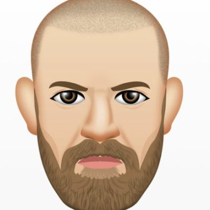 man bald beard emoji