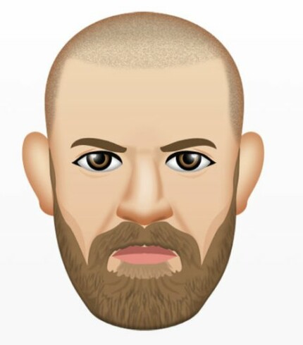 man bald beard emoji