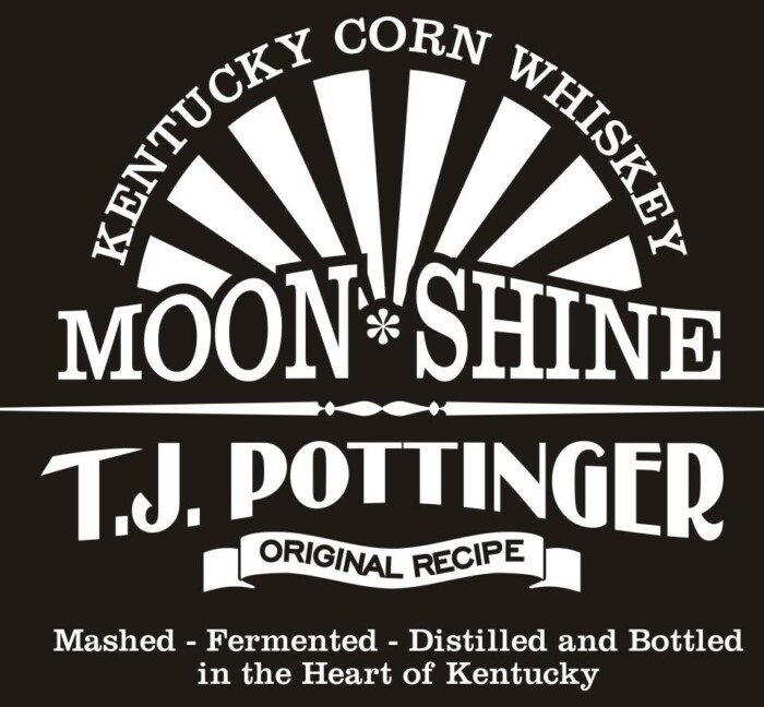 moonshine label sticker