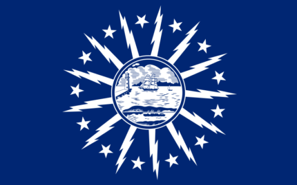 New York Buffalo City Flag Sticker