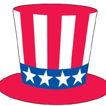 Patriotic Hat Windshield Sticker