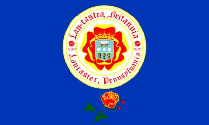 Pennsylvania Lancaster City Flag Sticker