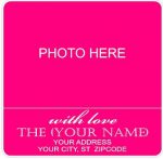 Photo Address Sticker - WITH LOVE