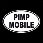 Pimp Mobile Oval Decal