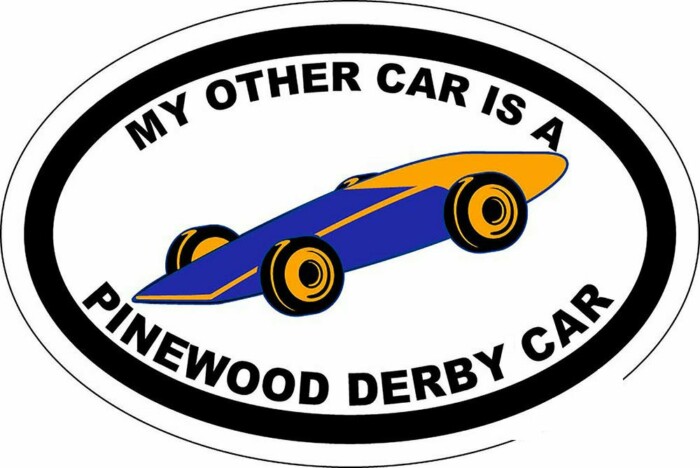 PINEWOOD DERBY OVAL BOY SCOUT STICKER