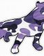 PITBULL STICKER FILLS camo purple