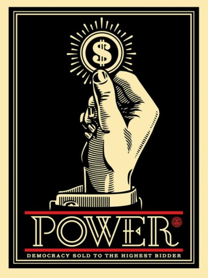 power bidder political sticker