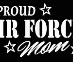 PROUD Military Stickers AIR FORCE MOM