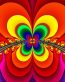 psychedelic patterns wall decal or window sticker 11