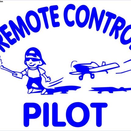 Remote Control Pilot Diecut Decal