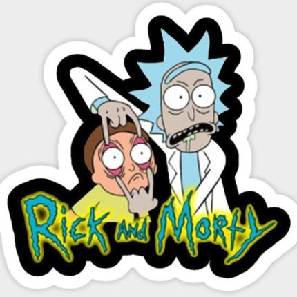 rick and morty GROSS FACE STICKER 2