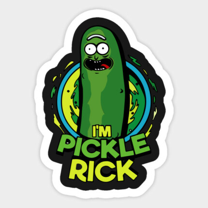 RICK AND MORTY pickle Rick Sticker 2