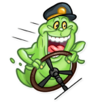 slimer ghost busters funny sticker 17
