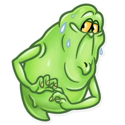 slimer ghost busters funny sticker 20