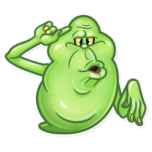slimer ghost busters funny sticker 22