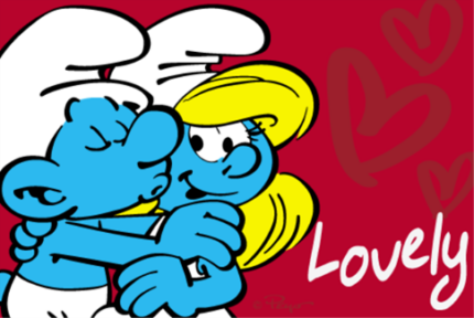 smurf love sticker