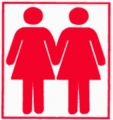 Two Women Holding Hands Car Sticker