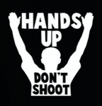 1 HANDS UP DONT SHOOT BUMPER STICKER 66