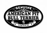 american pitbull terrier owner oval sticker