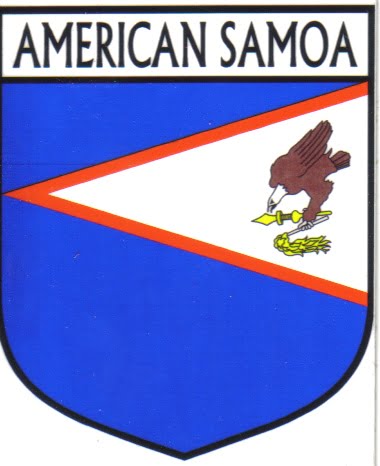 American Samoa Flag Crest Decal Sticker